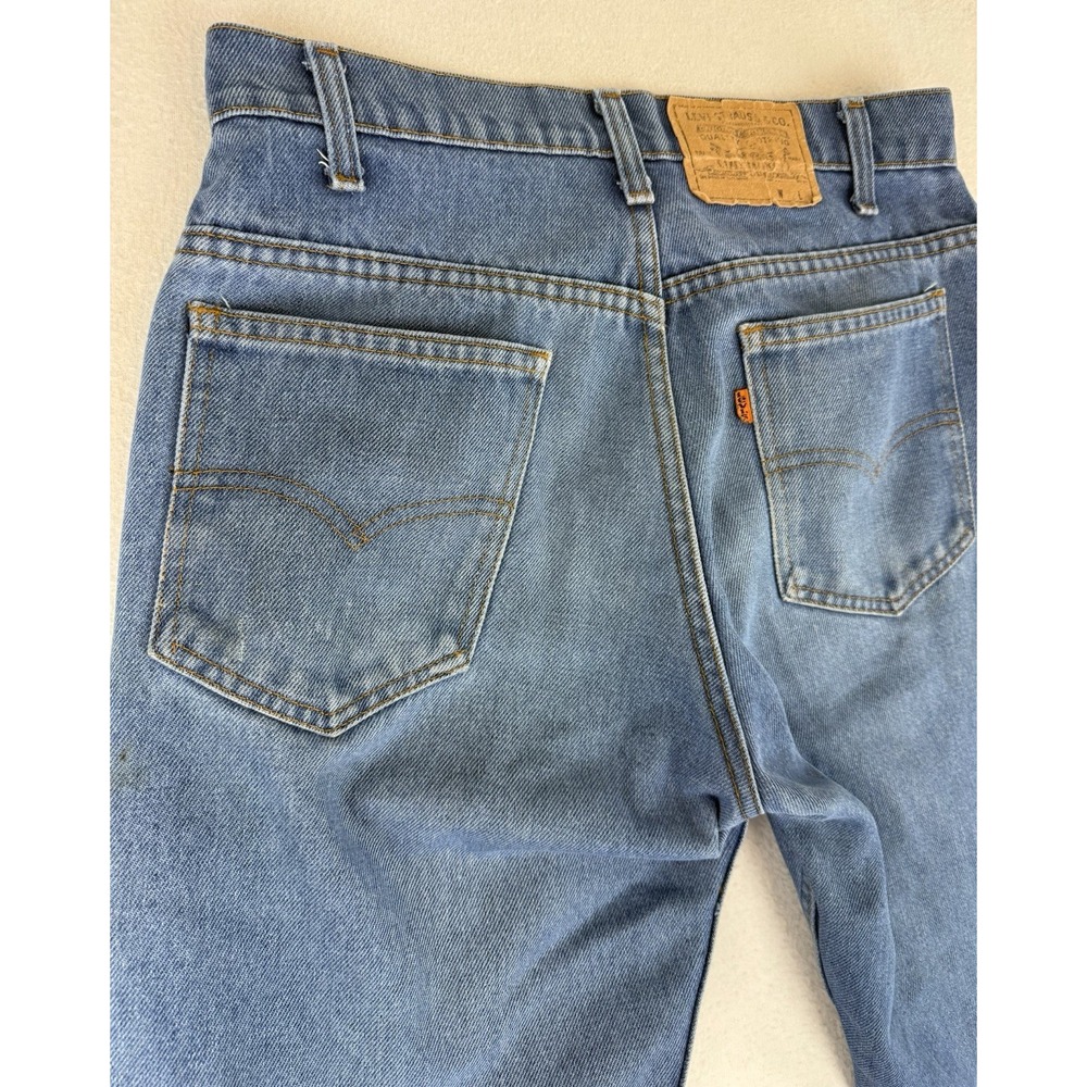 Vintage Levi's Orange Tab Jeans Size 32x30 Blue Denim USA Made Talon Zipper - Picture 14 of 16
